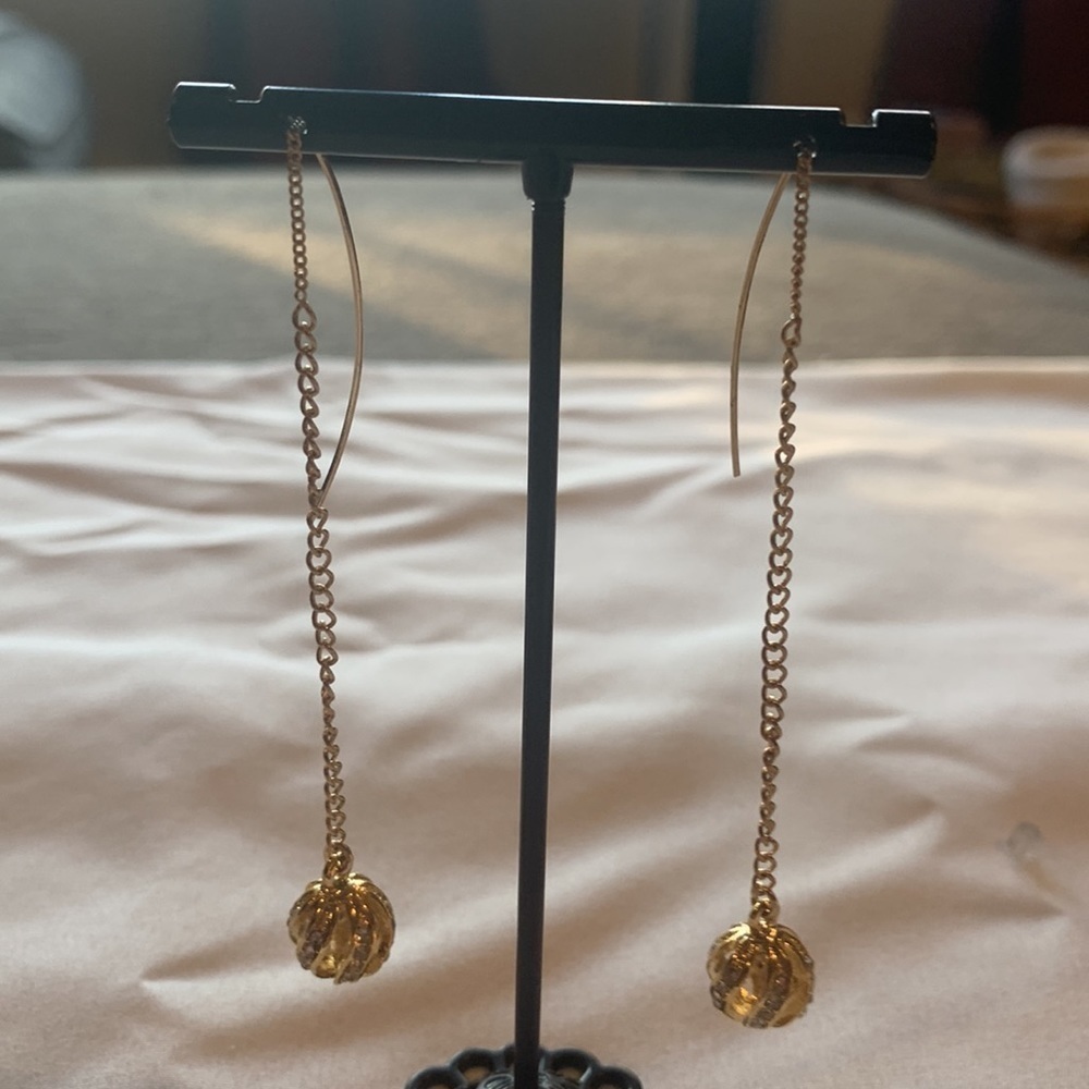 G by Gennaro Thread Gold Plated Earrings - Picture 5 of 9